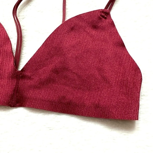 Out From Under Urban Outfitters Burgundy Red Bralette NWOT - Picture 3 of 5